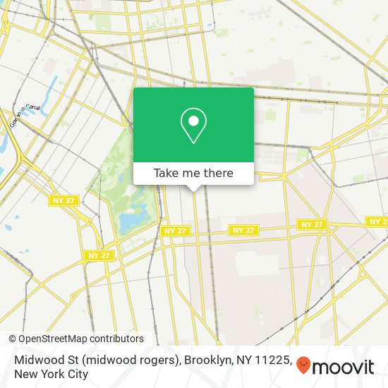 Midwood St (midwood rogers), Brooklyn, NY 11225 map