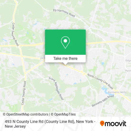 493 N County Line Rd map