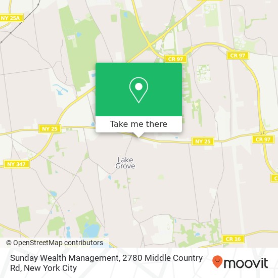 Sunday Wealth Management, 2780 Middle Country Rd map