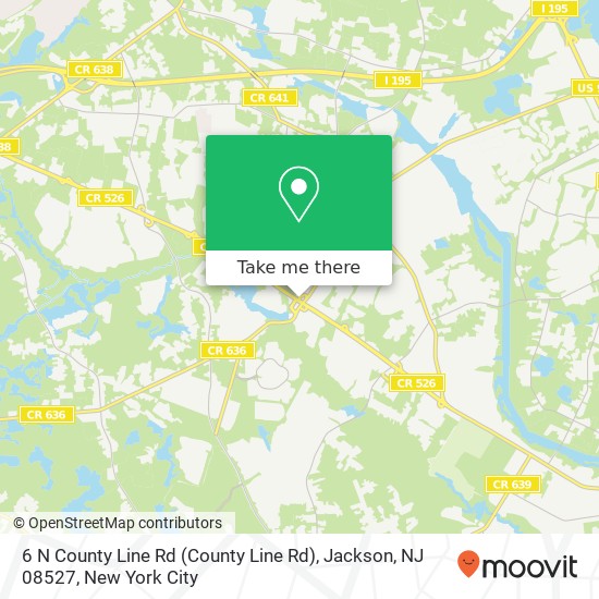 6 N County Line Rd (County Line Rd), Jackson, NJ 08527 map