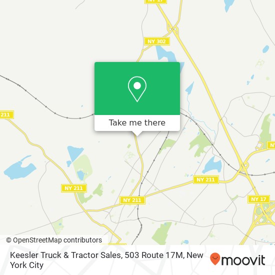 Mapa de Keesler Truck & Tractor Sales, 503 Route 17M