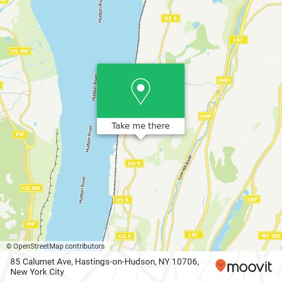 Mapa de 85 Calumet Ave, Hastings-on-Hudson, NY 10706