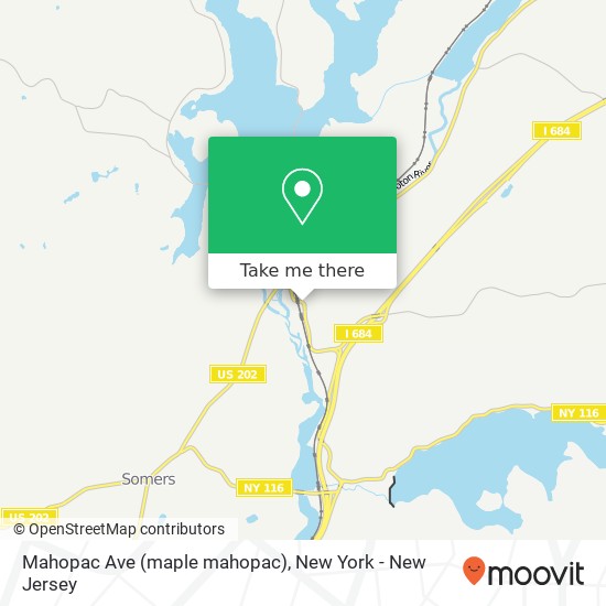 Mahopac Ave (maple mahopac) map