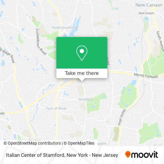 Mapa de Italian Center of Stamford