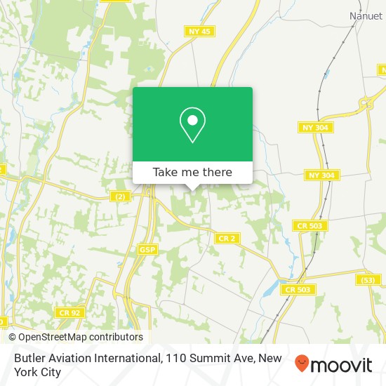 Butler Aviation International, 110 Summit Ave map