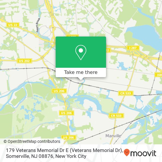 179 Veterans Memorial Dr E (Veterans Memorial Dr), Somerville, NJ 08876 map