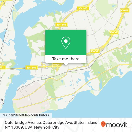 Outerbridge Avenue, Outerbridge Ave, Staten Island, NY 10309, USA map