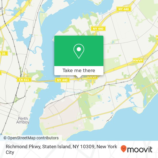 Mapa de Richmond Pkwy, Staten Island, NY 10309