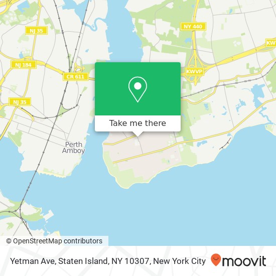 Mapa de Yetman Ave, Staten Island, NY 10307