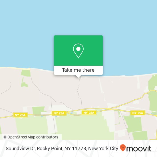 Mapa de Soundview Dr, Rocky Point, NY 11778