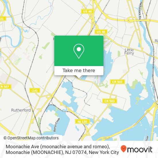 Moonachie Ave (moonachie avenue and romeo), Moonachie (MOONACHIE), NJ 07074 map