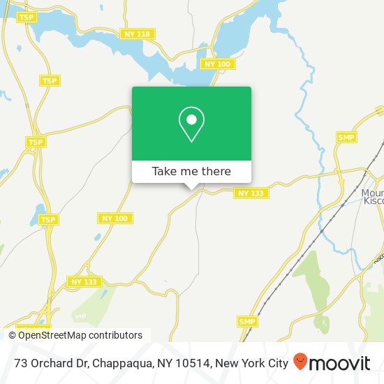 Mapa de 73 Orchard Dr, Chappaqua, NY 10514