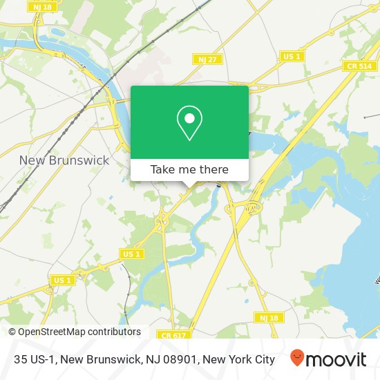 Mapa de 35 US-1, New Brunswick, NJ 08901