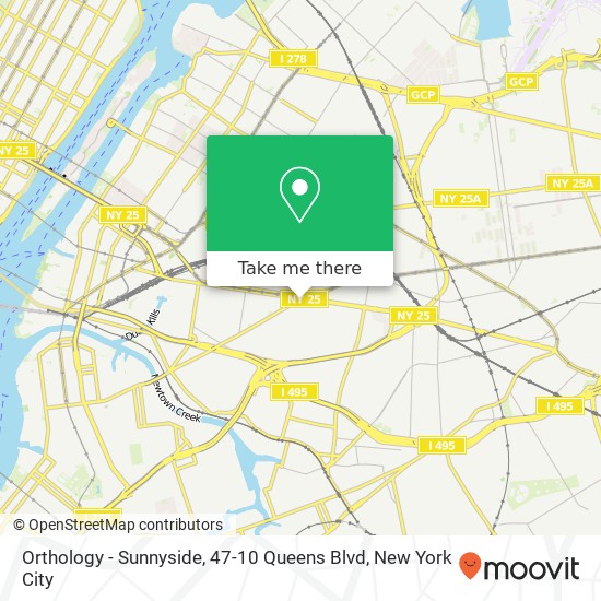 Mapa de Orthology - Sunnyside, 47-10 Queens Blvd