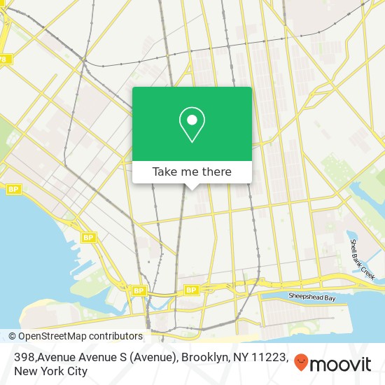 398,Avenue Avenue S (Avenue), Brooklyn, NY 11223 map