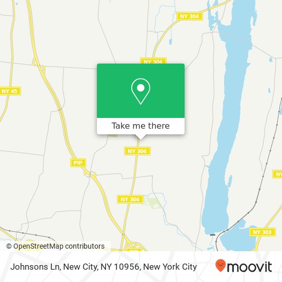 Mapa de Johnsons Ln, New City, NY 10956