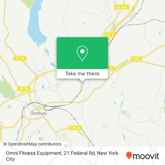 Mapa de Omni Fitness Equipment, 21 Federal Rd