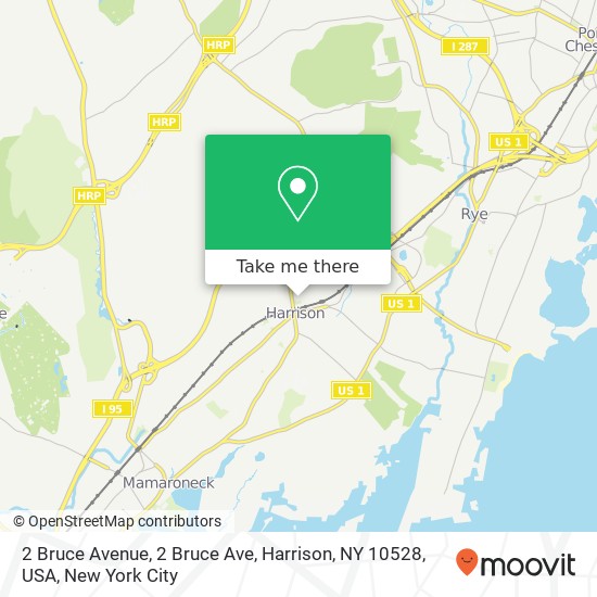 Mapa de 2 Bruce Avenue, 2 Bruce Ave, Harrison, NY 10528, USA