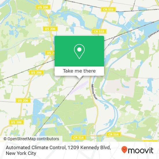 Mapa de Automated Climate Control, 1209 Kennedy Blvd