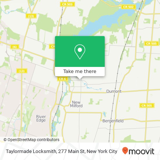 Taylormade Locksmith, 277 Main St map