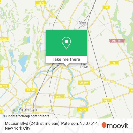 McLean Blvd (24th st mclean), Paterson, NJ 07514 map