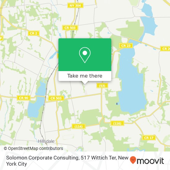 Mapa de Solomon Corporate Consulting, 517 Wittich Ter