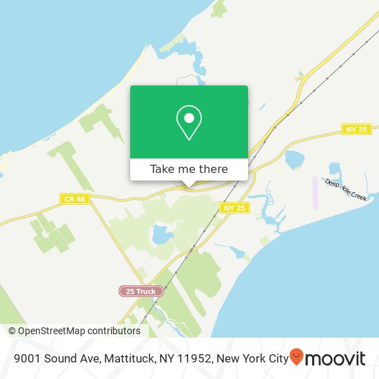 Mapa de 9001 Sound Ave, Mattituck, NY 11952