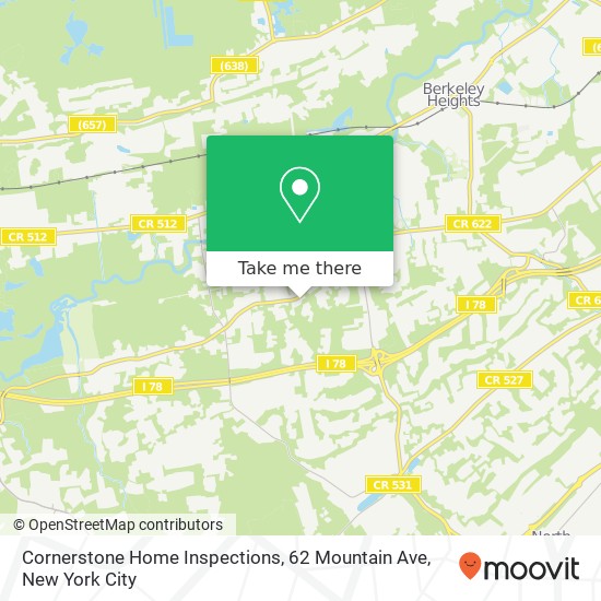 Cornerstone Home Inspections, 62 Mountain Ave map