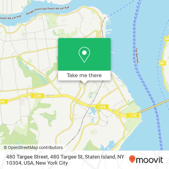 480 Targee Street, 480 Targee St, Staten Island, NY 10304, USA map