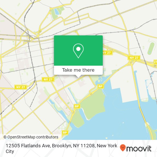 12505 Flatlands Ave, Brooklyn, NY 11208 map