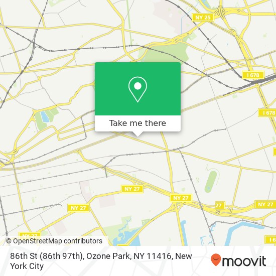 86th St (86th 97th), Ozone Park, NY 11416 map