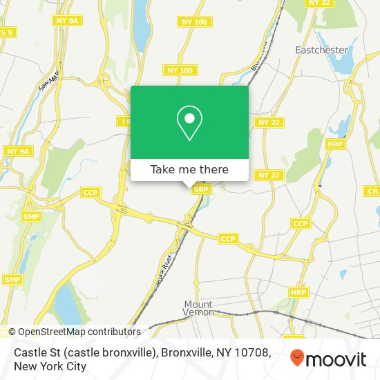 Mapa de Castle St (castle bronxville), Bronxville, NY 10708