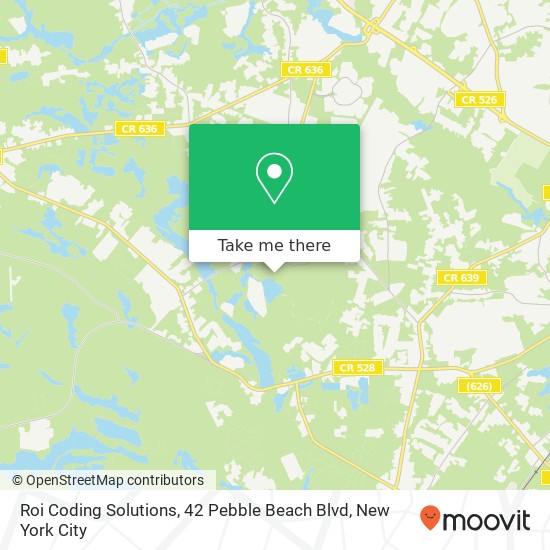 Mapa de Roi Coding Solutions, 42 Pebble Beach Blvd