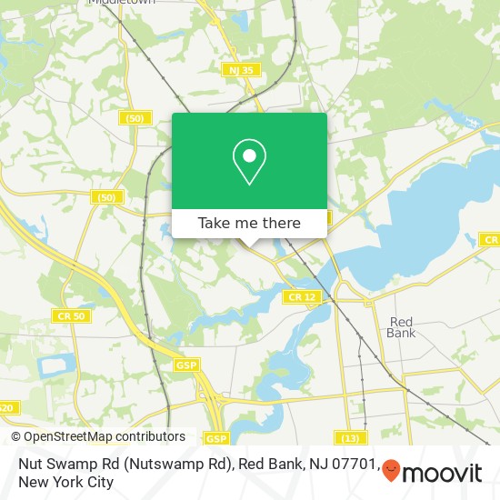 Nut Swamp Rd (Nutswamp Rd), Red Bank, NJ 07701 map