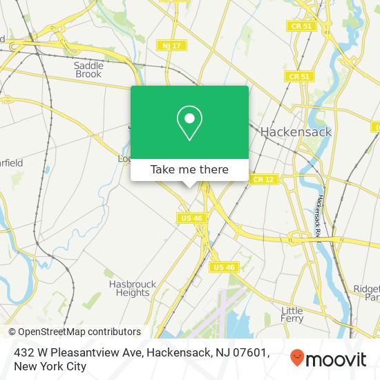 432 W Pleasantview Ave, Hackensack, NJ 07601 map