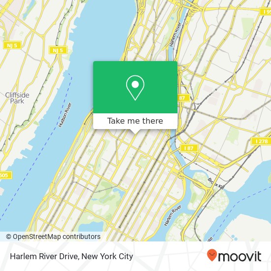 Mapa de Harlem River Drive