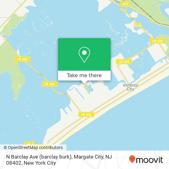 N Barclay Ave (barclay burk), Margate City, NJ 08402 map