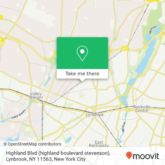 Highland Blvd (highland boulevard stevenson), Lynbrook, NY 11563 map