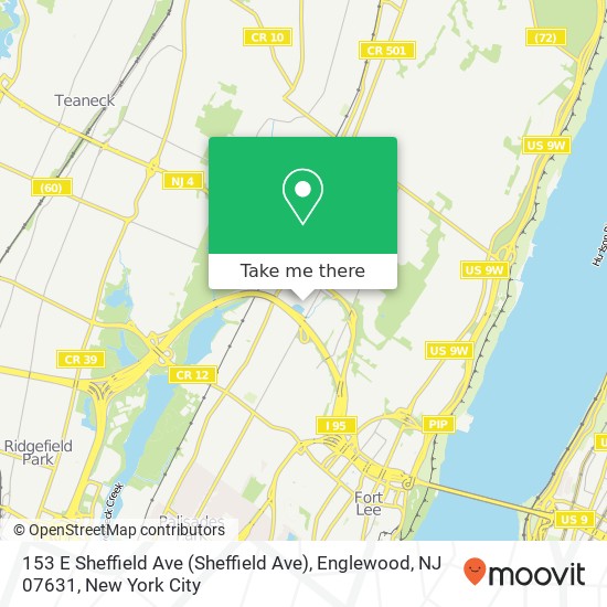 153 E Sheffield Ave (Sheffield Ave), Englewood, NJ 07631 map