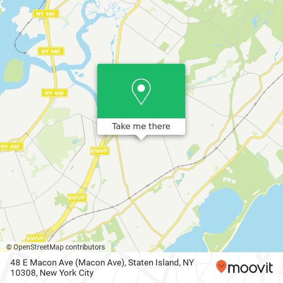 Mapa de 48 E Macon Ave (Macon Ave), Staten Island, NY 10308