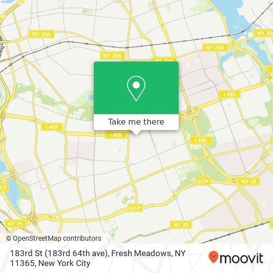 183rd St (183rd 64th ave), Fresh Meadows, NY 11365 map