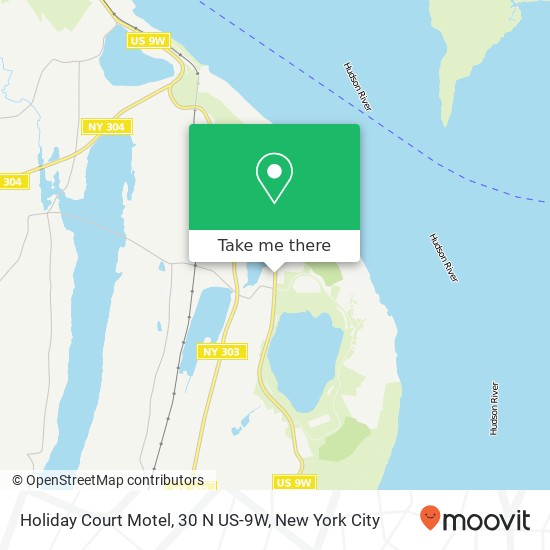 Mapa de Holiday Court Motel, 30 N US-9W