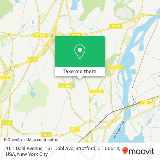 161 Dahl Avenue, 161 Dahl Ave, Stratford, CT 06614, USA map