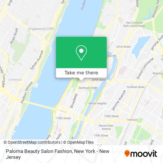 Paloma Beauty Salon Fashion map