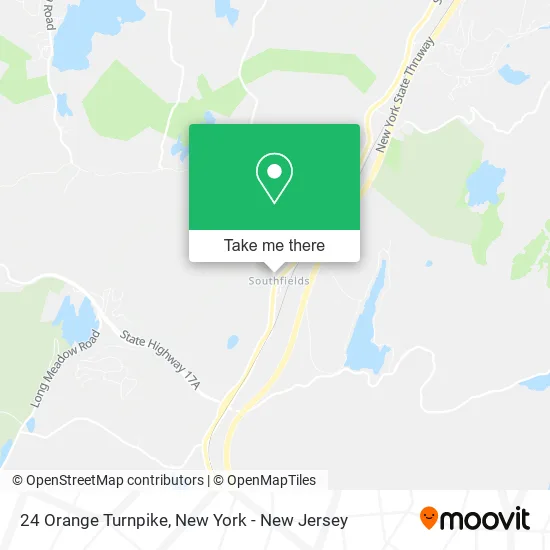 24 Orange Turnpike map
