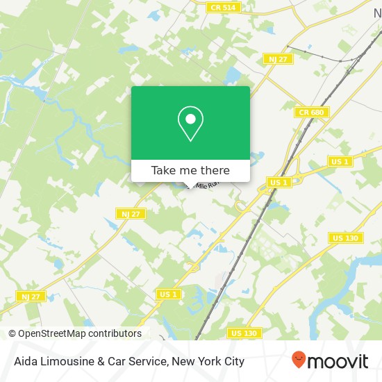 Aida Limousine & Car Service map