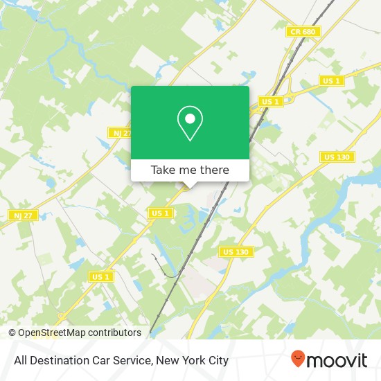 All Destination Car Service map