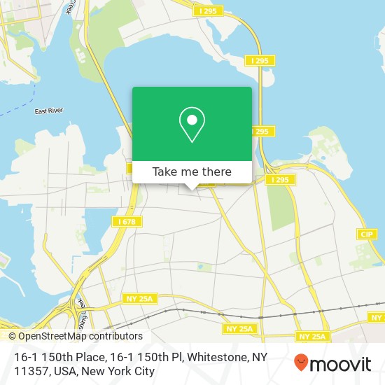 Mapa de 16-1 150th Place, 16-1 150th Pl, Whitestone, NY 11357, USA