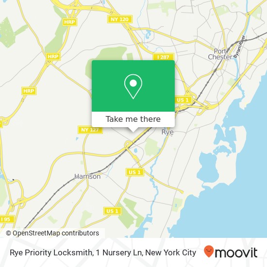 Mapa de Rye Priority Locksmith, 1 Nursery Ln