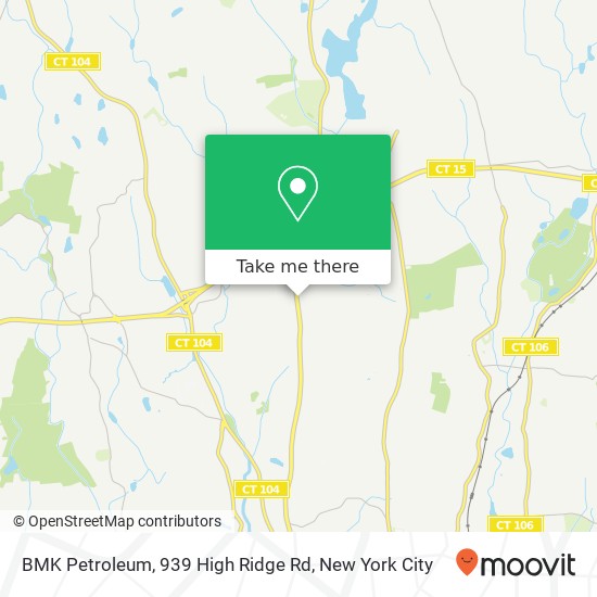 Mapa de BMK Petroleum, 939 High Ridge Rd